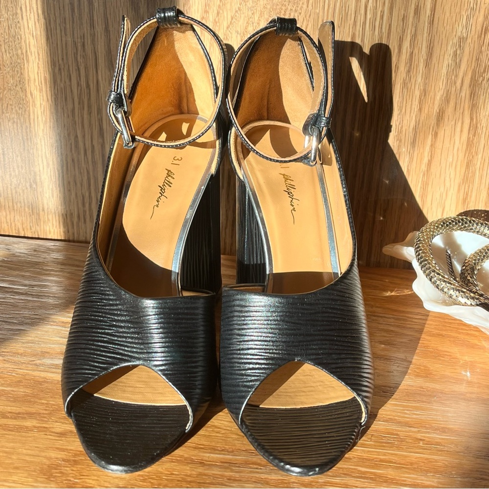 3.1 Phillip Lim Black Heeled Sandals